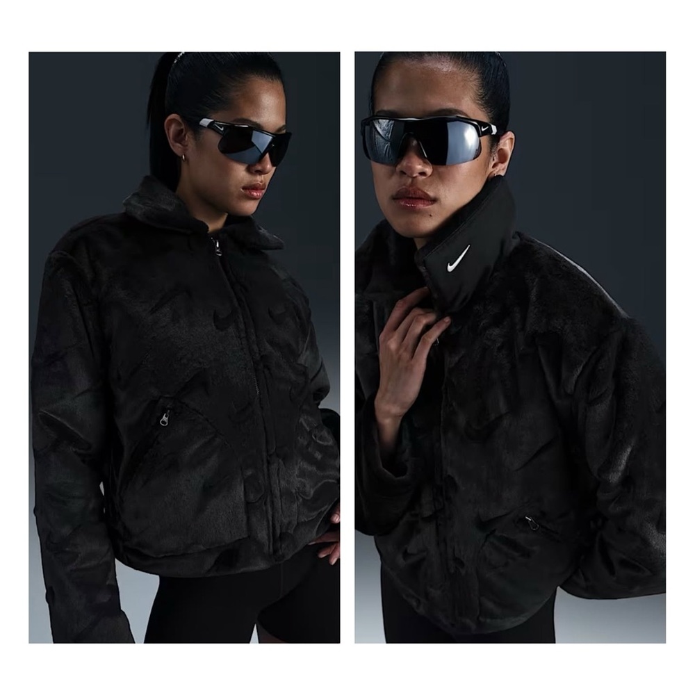 Nike Sportswear Essential Women's Loose Printed Faux Fur Jacket
